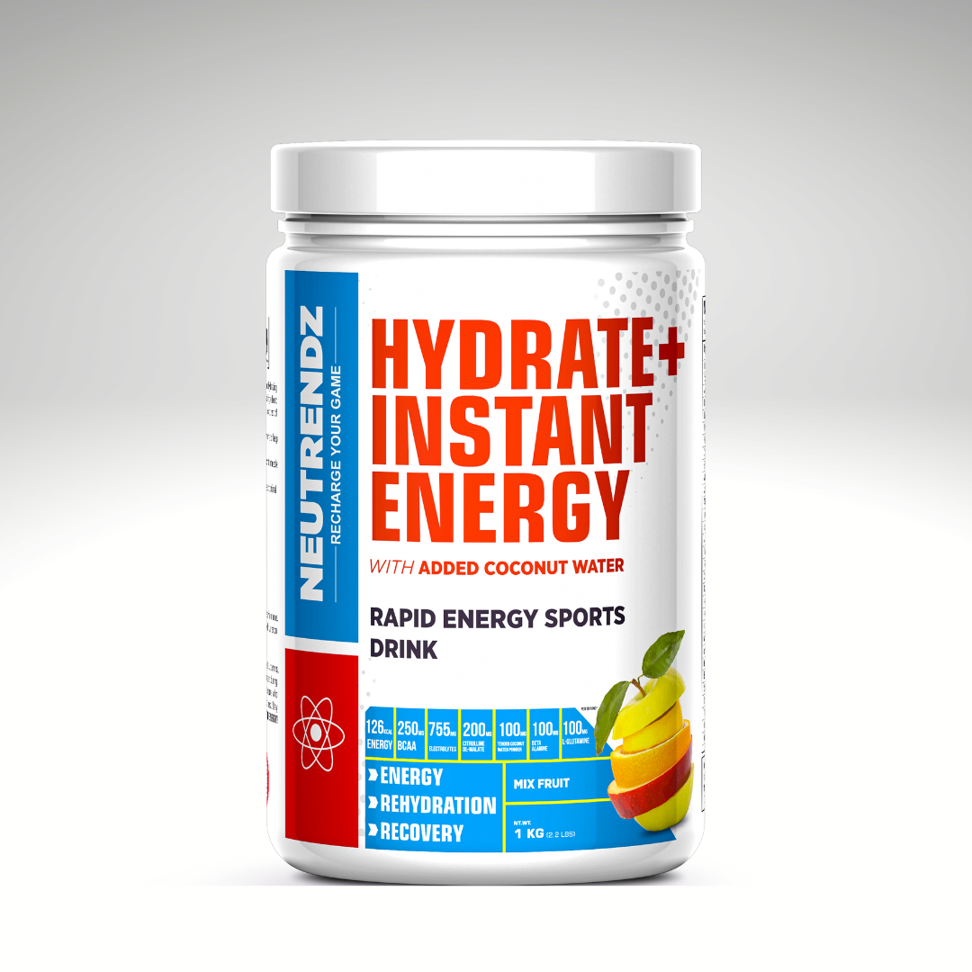 Black Red Gym Fitness Instagram Post (11) HYDRATE + INSTANT ENERGY Mix Fruit 1kg - Image 1