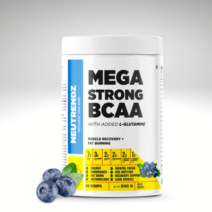 MEGA STRONG BCAA Blueberry 500gm