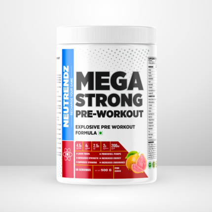 MEGA STRONG PRE WORKOUT OF Pink Guava 500gm