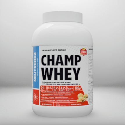 NEUTRENDZ CHAMP WHEY – PREMIUM TRI-PROTEIN BLEND MANGO VANILLA 2KG