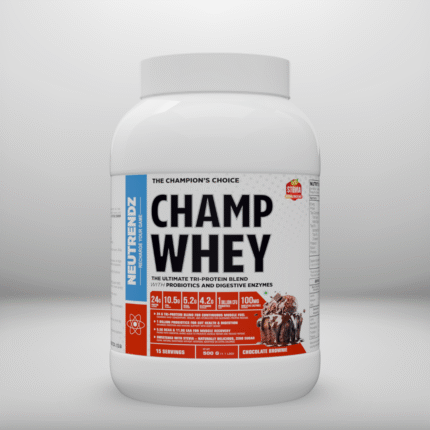 NEUTRENDZ CHAMP WHEY – PREMIUM TRI-PROTEIN BLEND CHOCOLATE BROWNIE 500G