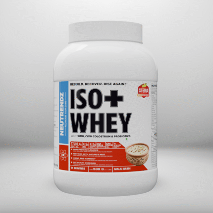 NEUTRENDZ ISO+ WHEY ISOLATED PROTEIN POWDER 500G MALAI RABDI